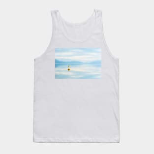 Peaceful Sky and Mountain Reflections on Skaha Lake Tank Top